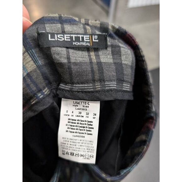 Lissette L Plaid Pants Women's Size 0 - Picture 2 of 8